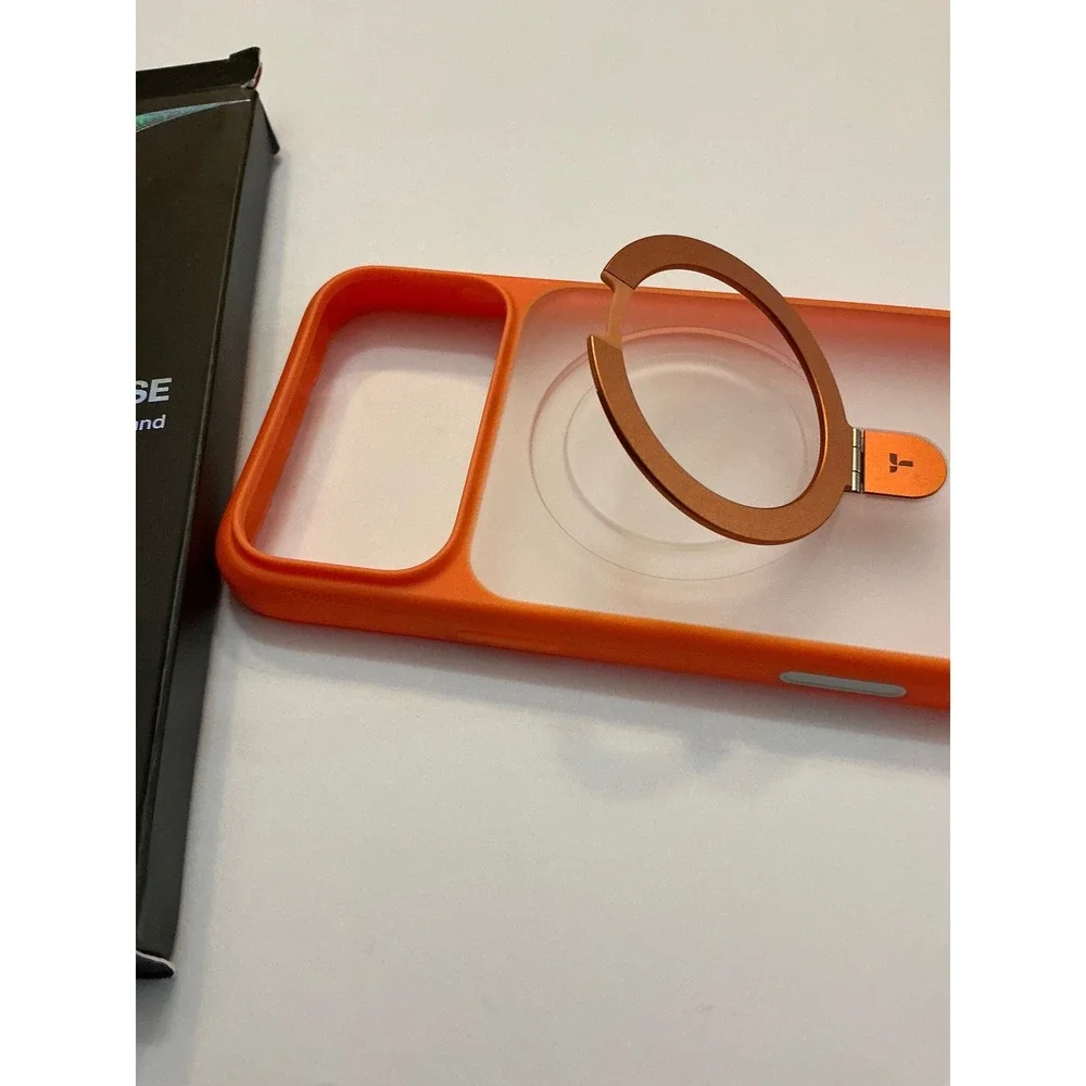 TORRAS Orange Stand Case for iPhone 17‎ Pro Max with Magnetic Ring Kickstand